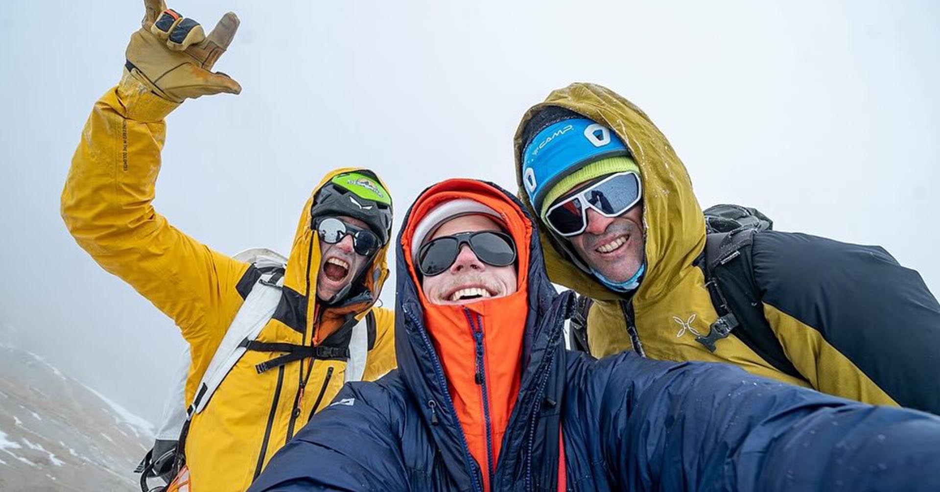 Leo Gheza in cima al Cerro Torre
